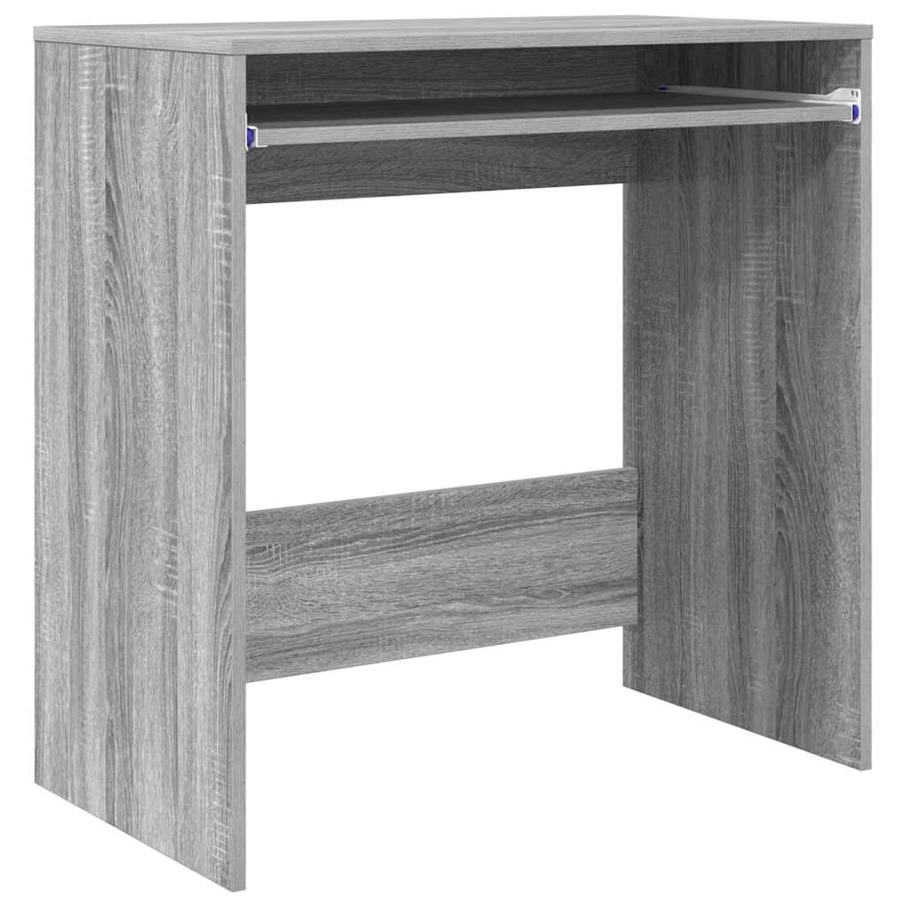 Bureau 77,5 x 43 x 79 cm sonoma gris bois d'ingénierie – vue de côté
