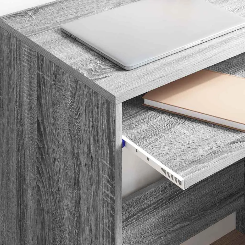 Bureau 77,5 x 43 x 79 cm sonoma gris bois d'ingénierie – vue en situation