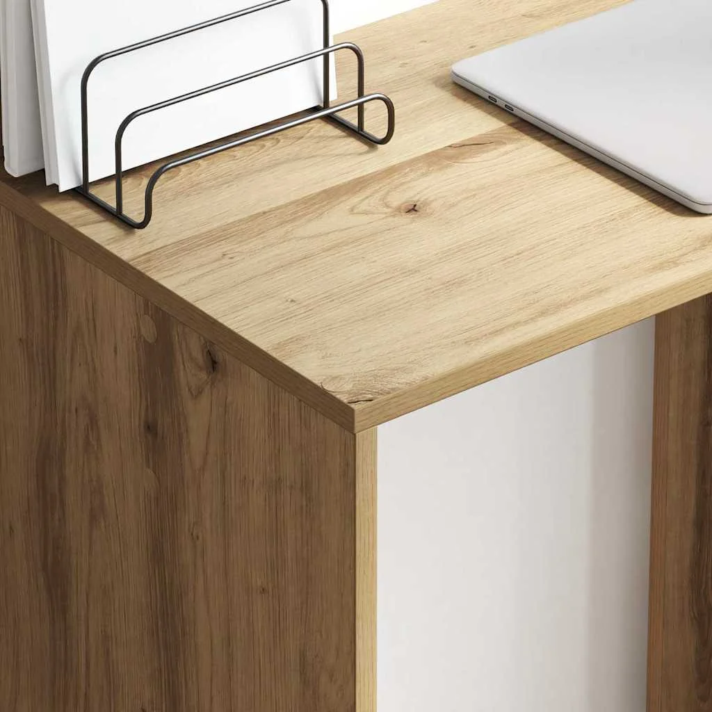 Bureau 78,5 x 37 x 154,5 cm chêne artisanal bois d'ingénierie – vue en situation