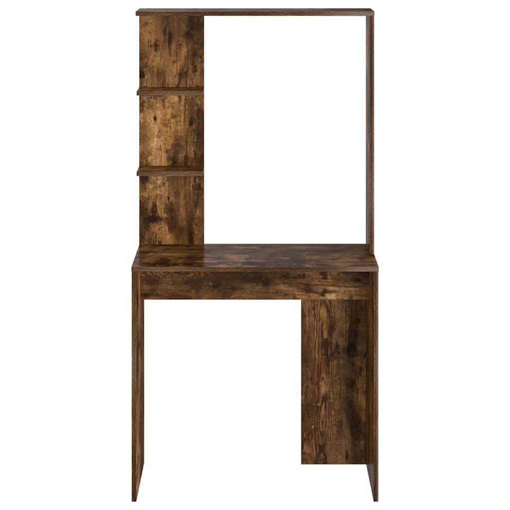 Bureau 78,5 x 37 x 154,5 cm chêne fumé bois d'ingénierie – vue de dessus