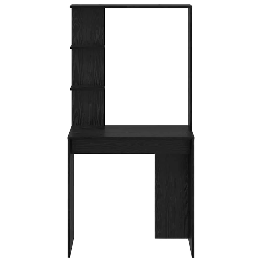 Bureau 78,5 x 37 x 154,5 cm chêne noir bois d'ingénierie – vue de dessus