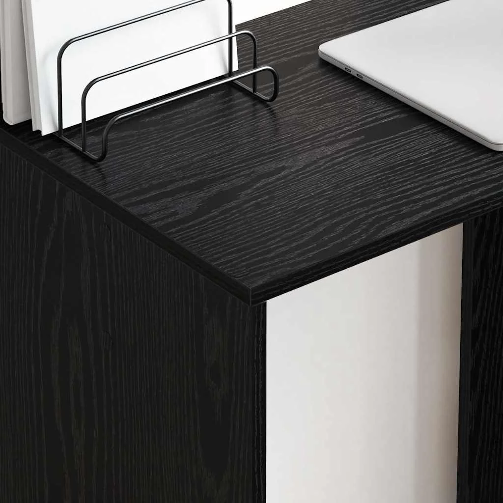 Bureau 78,5 x 37 x 154,5 cm chêne noir bois d'ingénierie – vue en situation