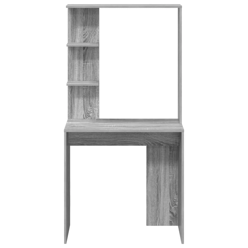 Bureau 78,5 x 37 x 154,5 cm sonoma gris bois d'ingénierie – vue de dessus