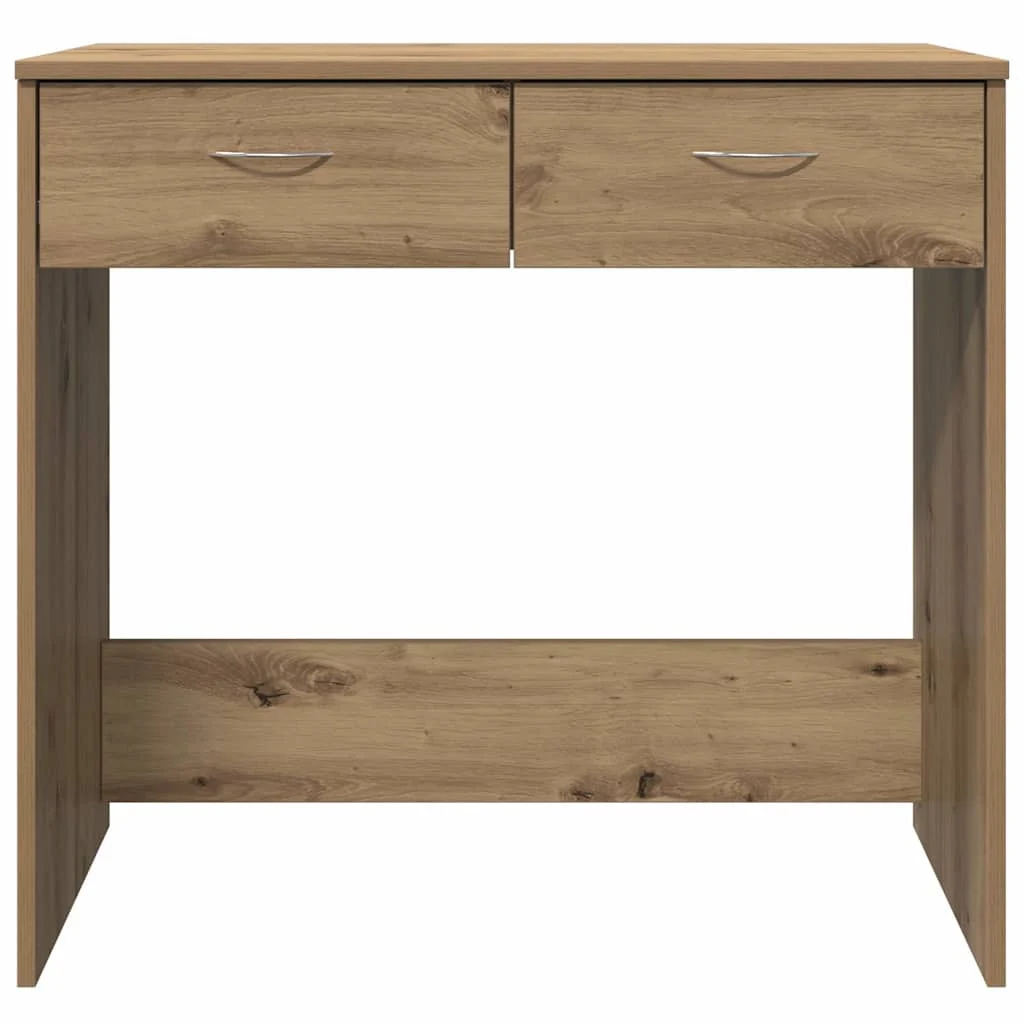 Bureau 80 x 40 x 75 cm chêne artisanal bois d'ingénierie – vue de dessus