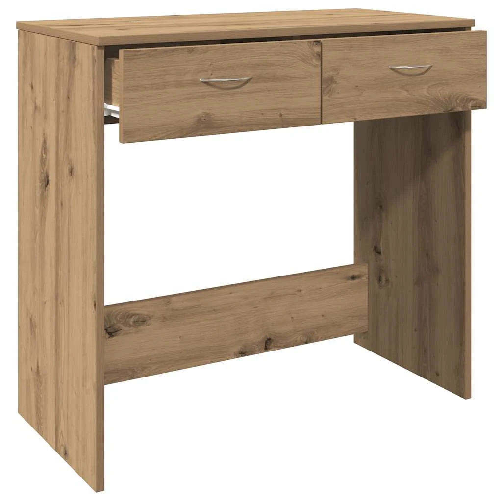 Bureau 80 x 40 x 75 cm chêne artisanal bois d'ingénierie – vue en situation