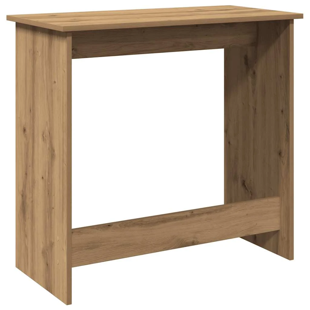 Bureau 80 x 40 x 75 cm chêne artisanal bois d'ingénierie – modèle 2 – vue de dessus
