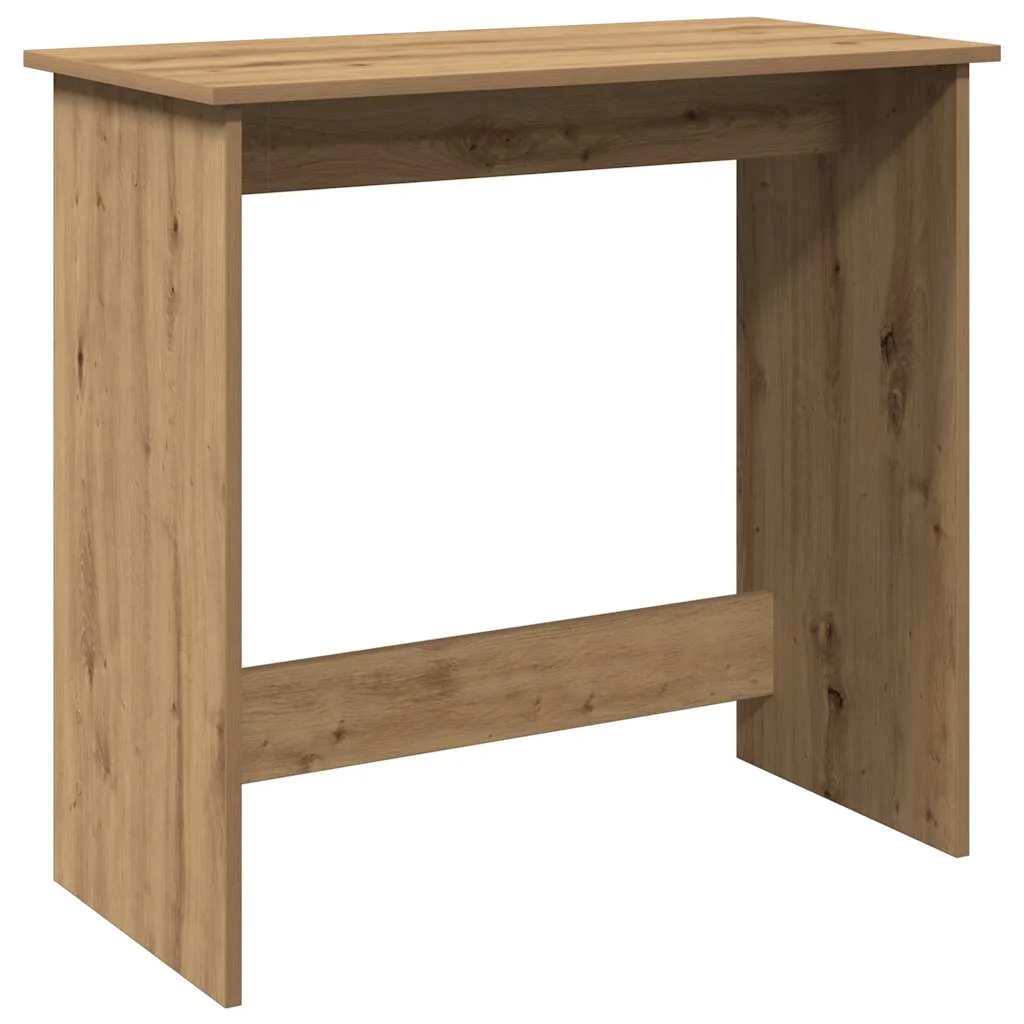Bureau 80 x 40 x 75 cm chêne artisanal bois d'ingénierie – modèle 2 – vue de côté