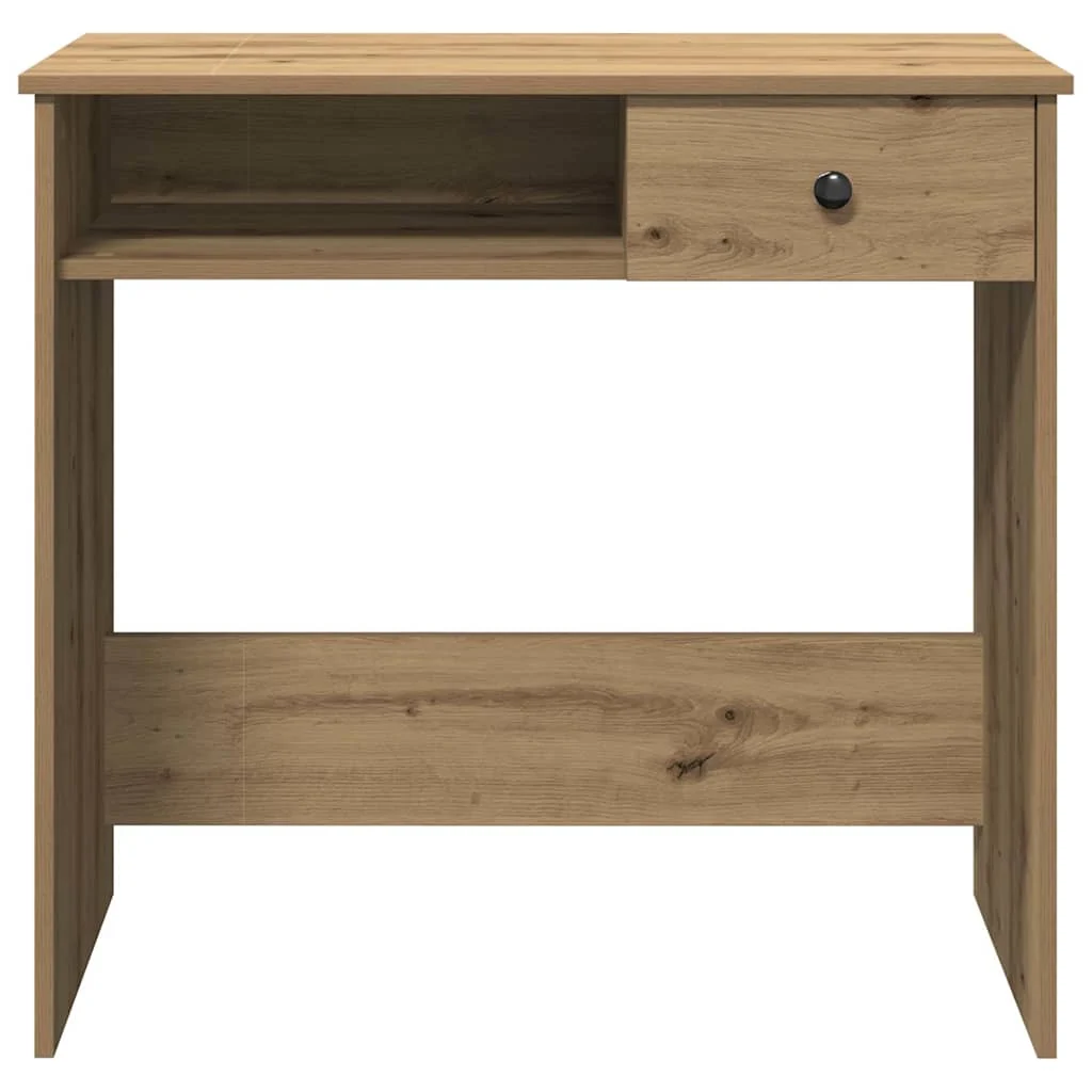 Bureau 80 x 40 x 75 cm chêne artisanal bois d'ingénierie – modèle 3 – vue en situation