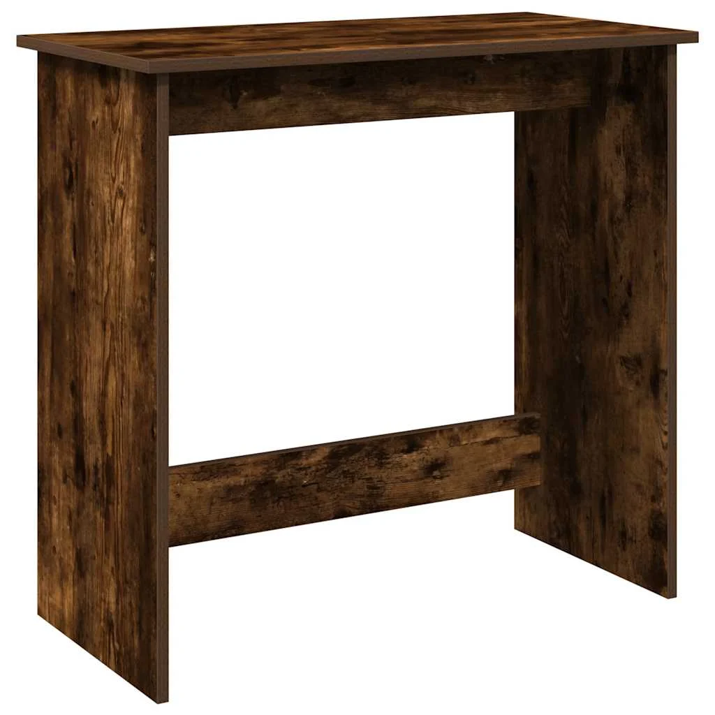 Bureau 80 x 40 x 75 cm chêne fumé bois d'ingénierie – modèle 2 – vue de côté