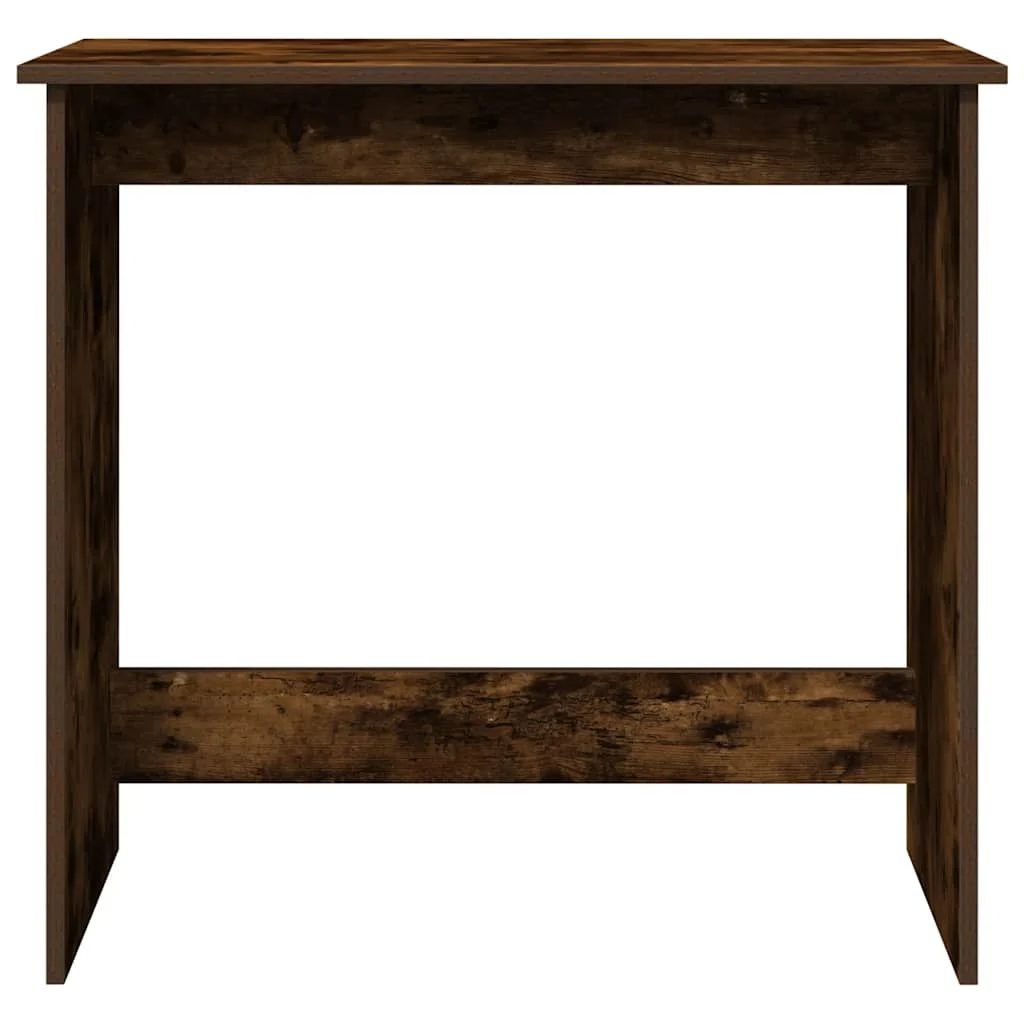 Bureau 80 x 40 x 75 cm chêne fumé bois d'ingénierie – modèle 2 – vue en situation