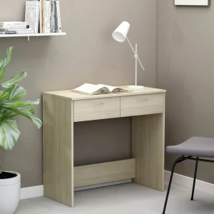 Bureau 80 x 40 x 75 cm chêne sonoma aggloméré – vue d’ensemble