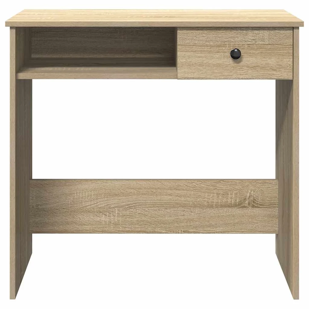 Bureau 80 x 40 x 75 cm chêne sonoma aggloméré – modèle 3 – vue de dessus