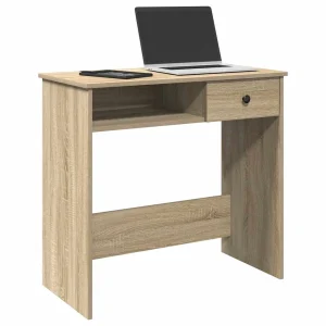 Bureau 80 x 40 x 75 cm chêne sonoma aggloméré – modèle 3 – vue d’ensemble