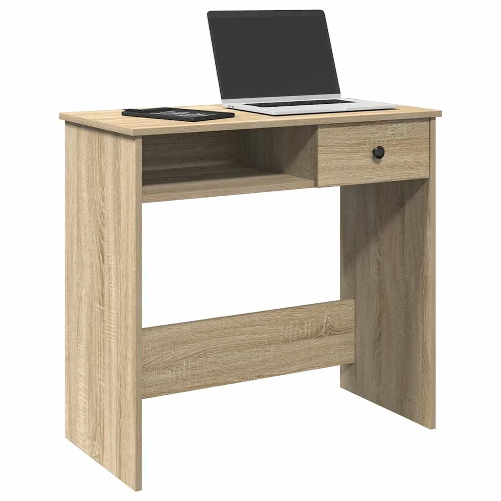 Bureau 80 x 40 x 75 cm chêne sonoma aggloméré – modèle 3 – vue d’ensemble