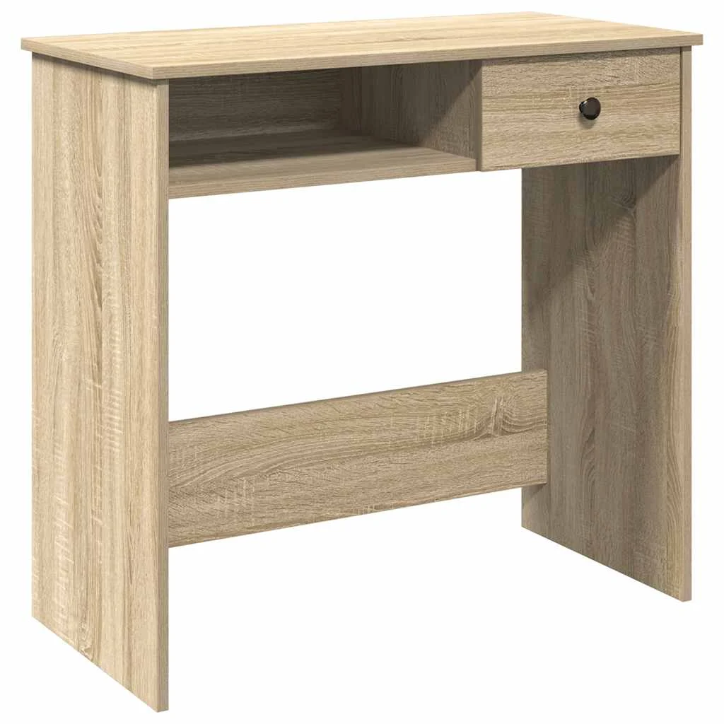 Bureau 80 x 40 x 75 cm chêne sonoma aggloméré – modèle 3 – vue de côté
