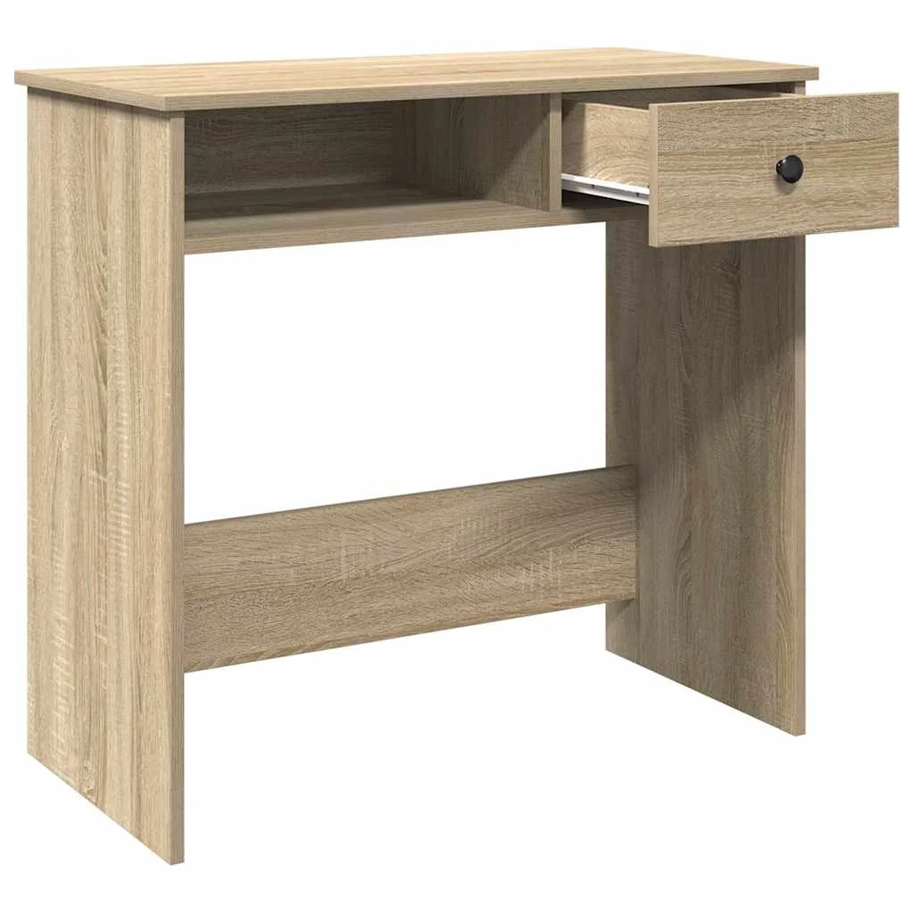 Bureau 80 x 40 x 75 cm chêne sonoma aggloméré – modèle 3 – vue en situation
