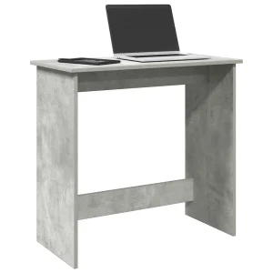 Bureau 80 x 40 x 75 cm gris béton aggloméré – vue d’ensemble