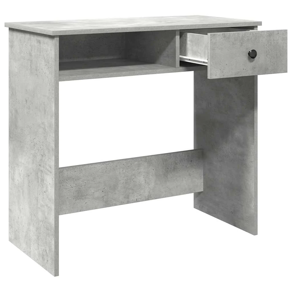 Bureau 80 x 40 x 75 cm gris béton aggloméré – modèle 2 – vue en situation
