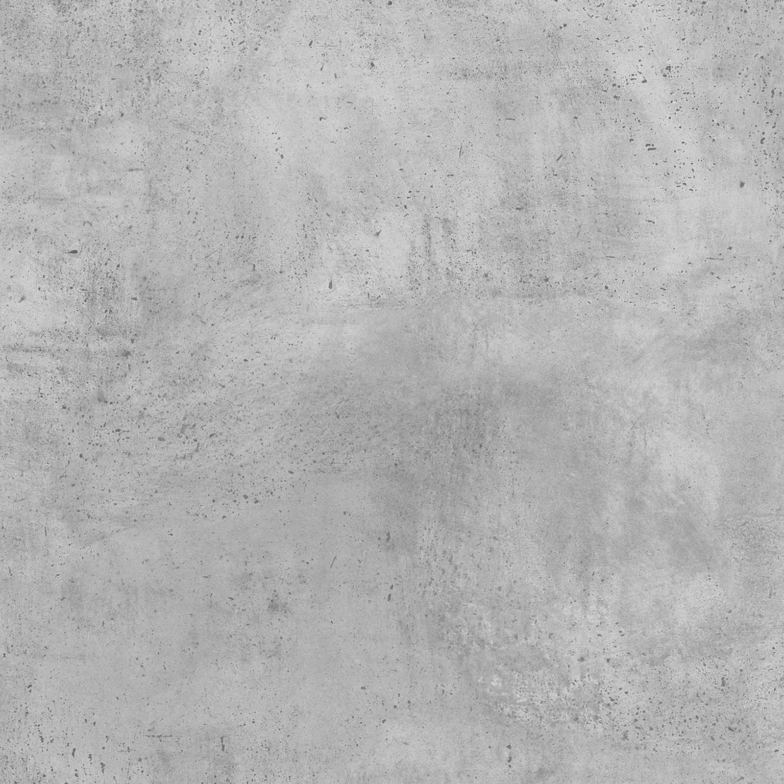 Bureau 80 x 40 x 75 cm gris béton bois d'ingénierie – vue de dos