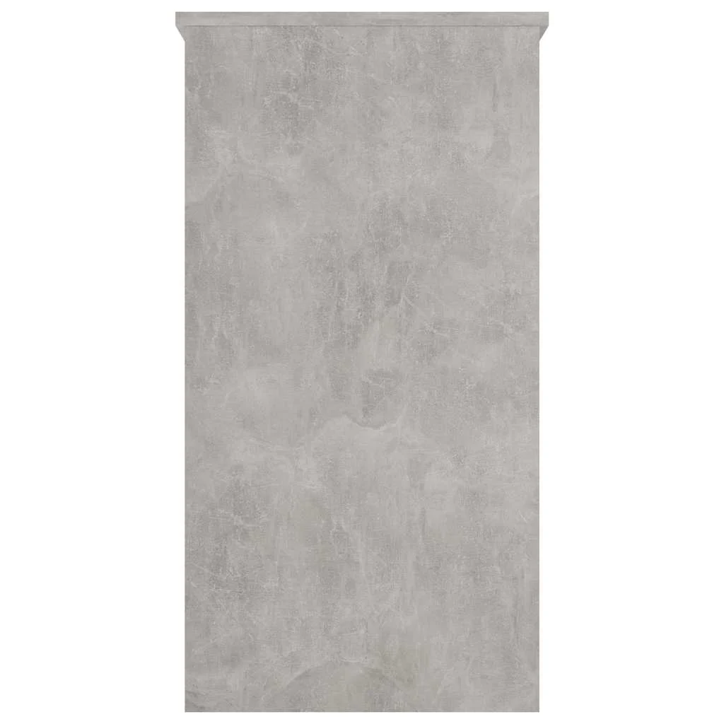 Bureau 80 x 40 x 75 cm gris béton bois d'ingénierie – vue en situation