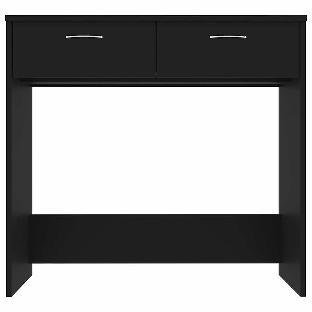 Bureau 80 x 40 x 75 cm noir aggloméré – vue de détail
