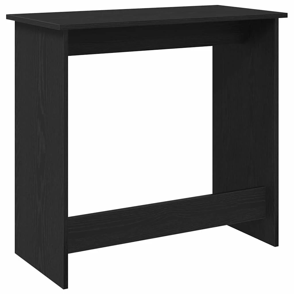 Bureau 80 x 40 x 75 cm noir aggloméré – modèle 2 – vue de dessus