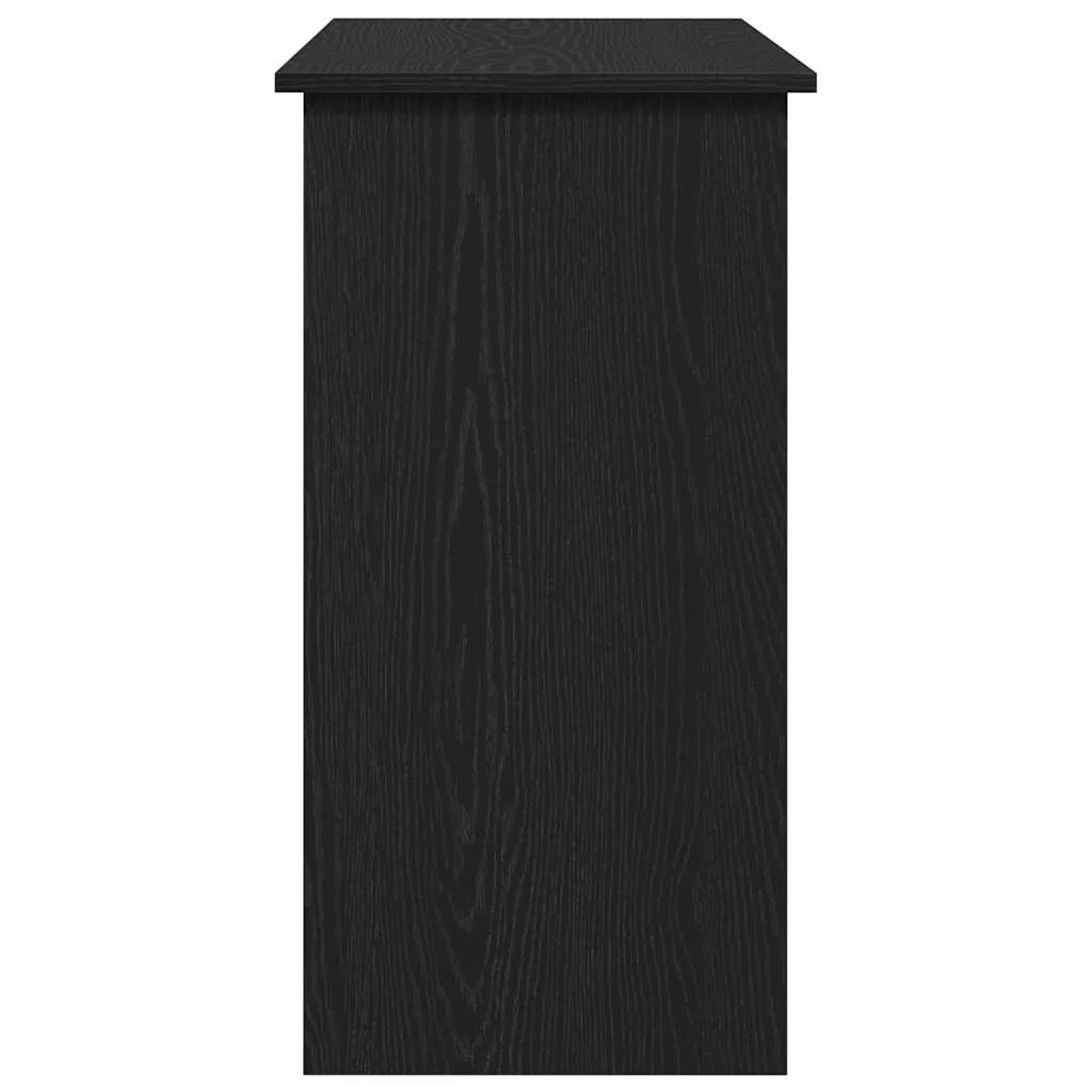 Bureau 80 x 40 x 75 cm noir aggloméré – modèle 2 – vue de dos