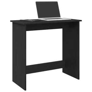 Bureau 80 x 40 x 75 cm noir aggloméré – modèle 2 – vue d’ensemble