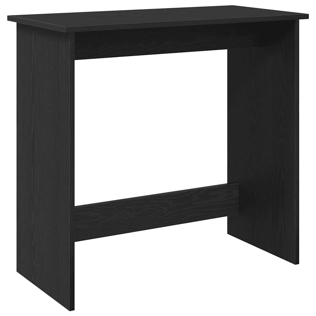 Bureau 80 x 40 x 75 cm noir aggloméré – modèle 2 – vue de côté