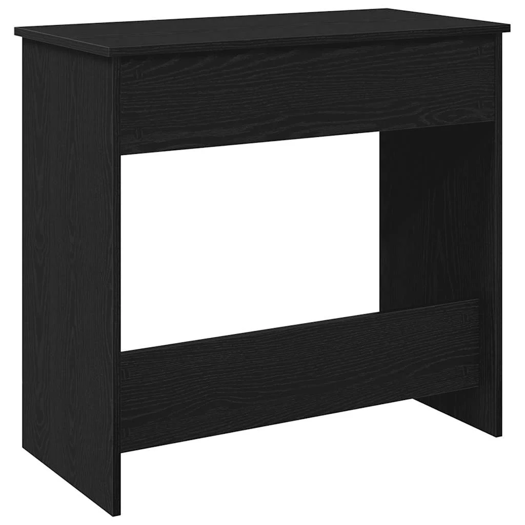 Bureau 80 x 40 x 75 cm noir aggloméré – modèle 3 – vue de dos