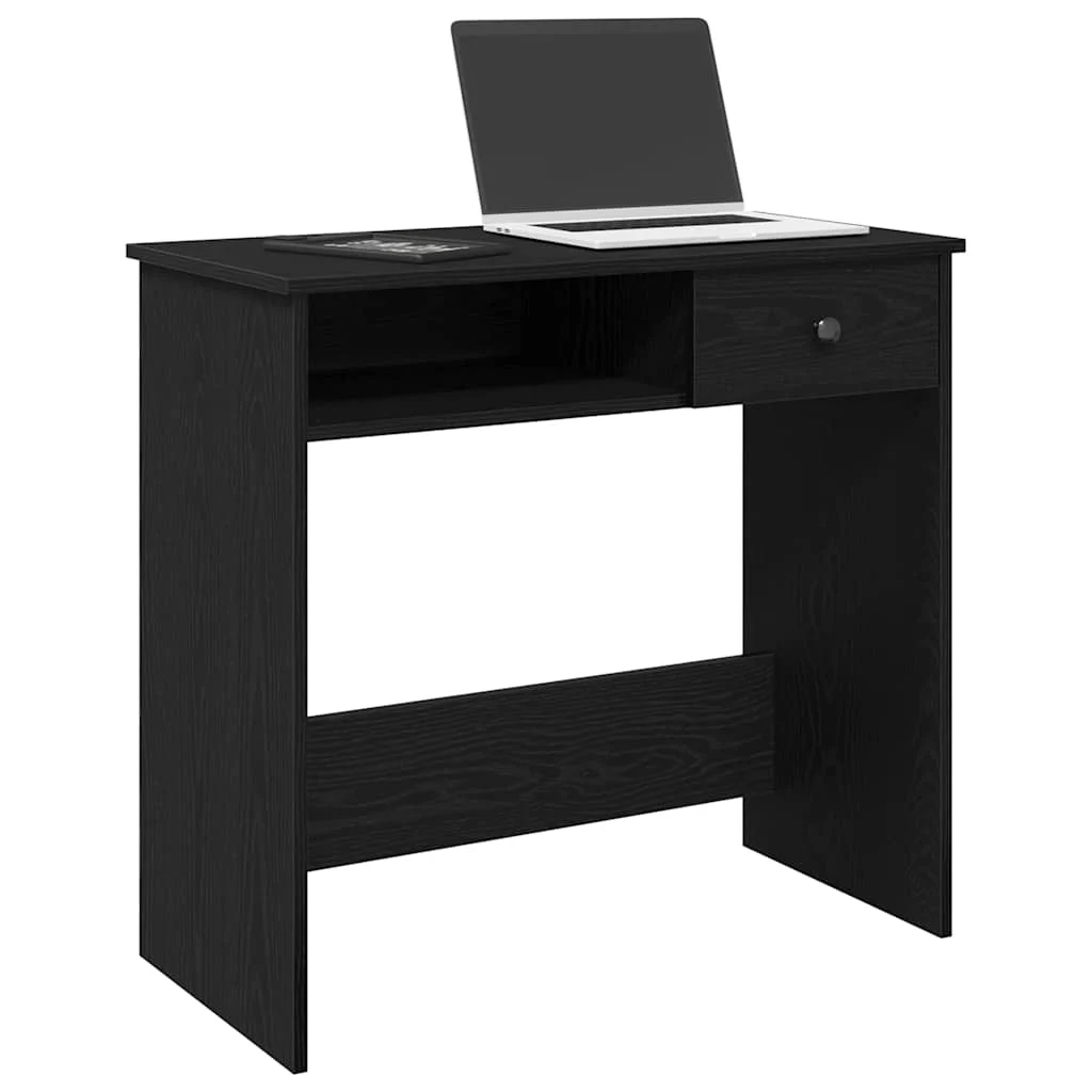 Bureau 80 x 40 x 75 cm noir aggloméré – modèle 3 – vue d’ensemble