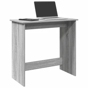 Bureau 80 x 40 x 75 cm sonoma gris bois d'ingénierie – modèle 2 – vue d’ensemble