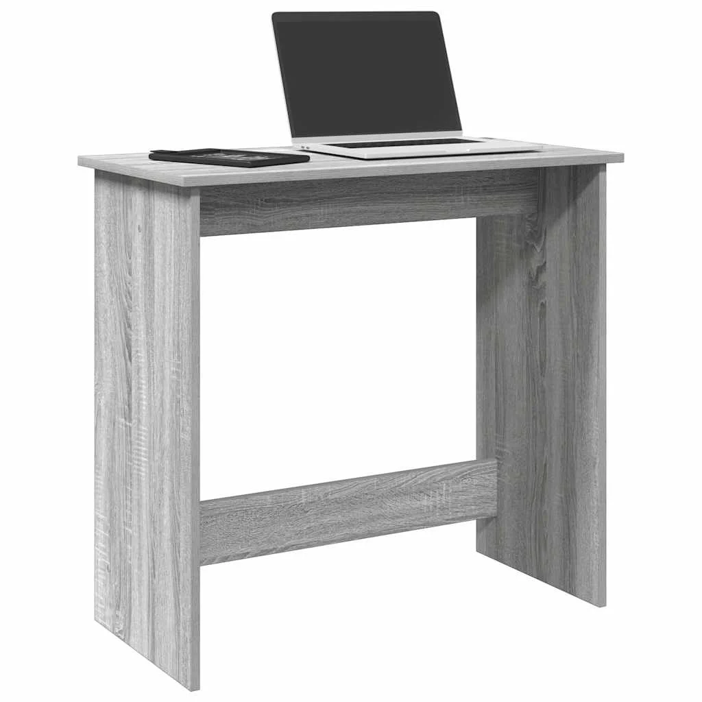 Bureau 80 x 40 x 75 cm sonoma gris bois d'ingénierie – modèle 2 – vue d’ensemble