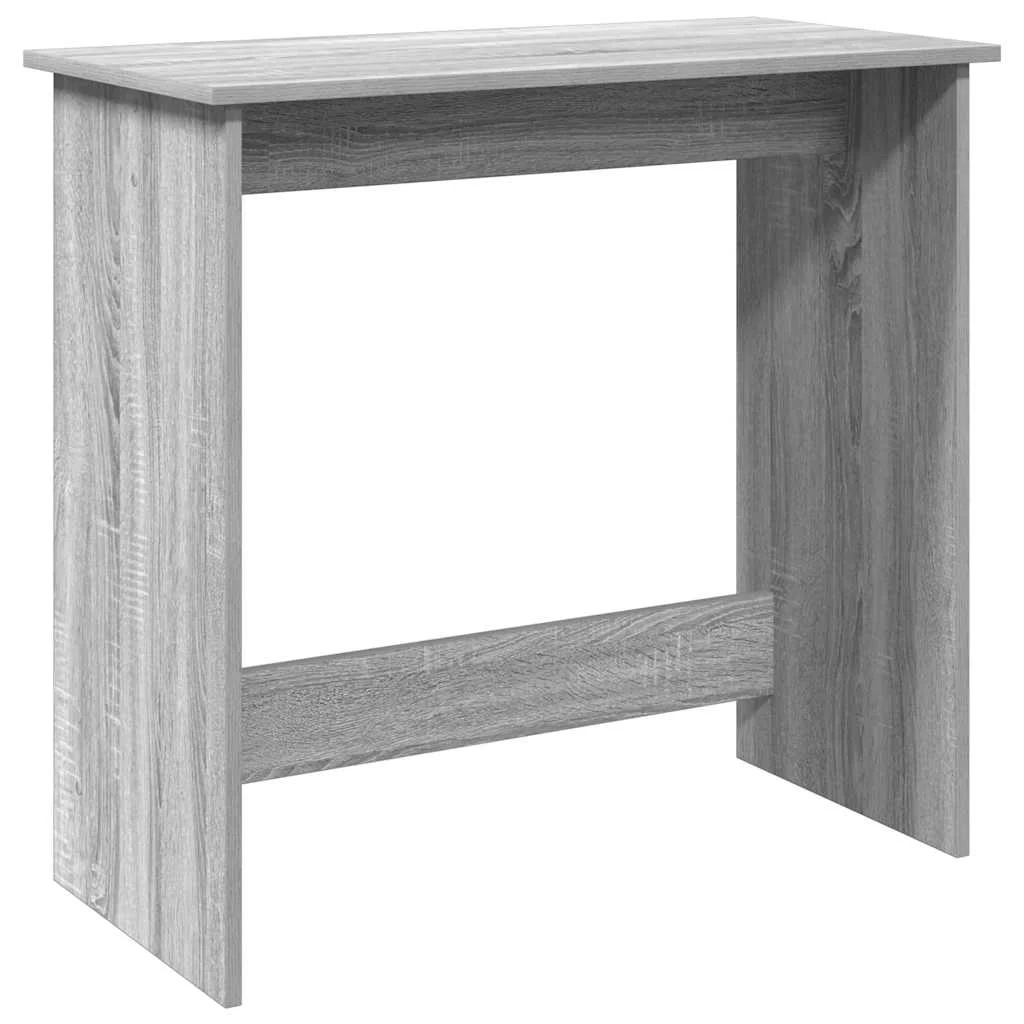 Bureau 80 x 40 x 75 cm sonoma gris bois d'ingénierie – modèle 2 – vue de côté