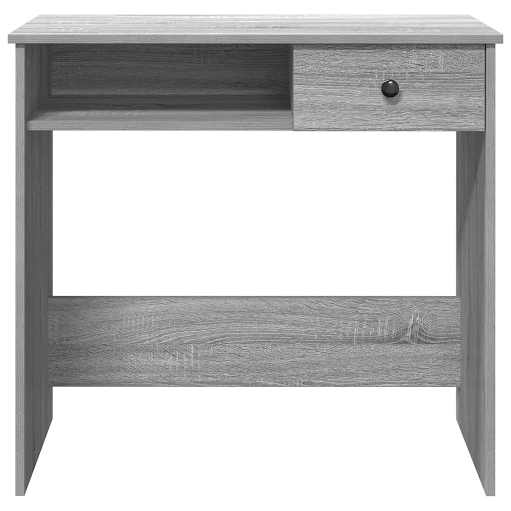 Bureau 80 x 40 x 75 cm sonoma gris bois d'ingénierie – modèle 3 – vue de dessus