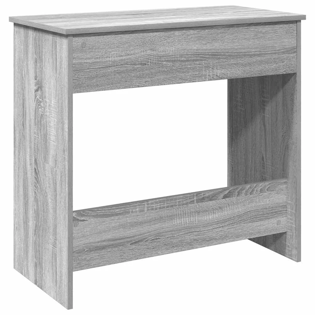 Bureau 80 x 40 x 75 cm sonoma gris bois d'ingénierie – modèle 3 – vue de dos