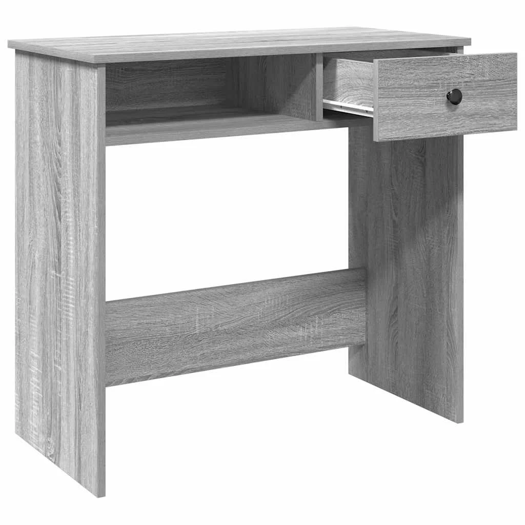 Bureau 80 x 40 x 75 cm sonoma gris bois d'ingénierie – modèle 3 – vue en situation
