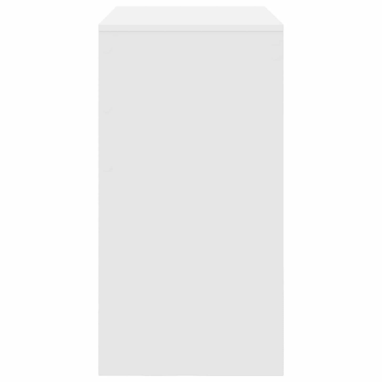 Bureau 80 x 40 x 76 cm blanc bois d'ingénierie – vue de dos