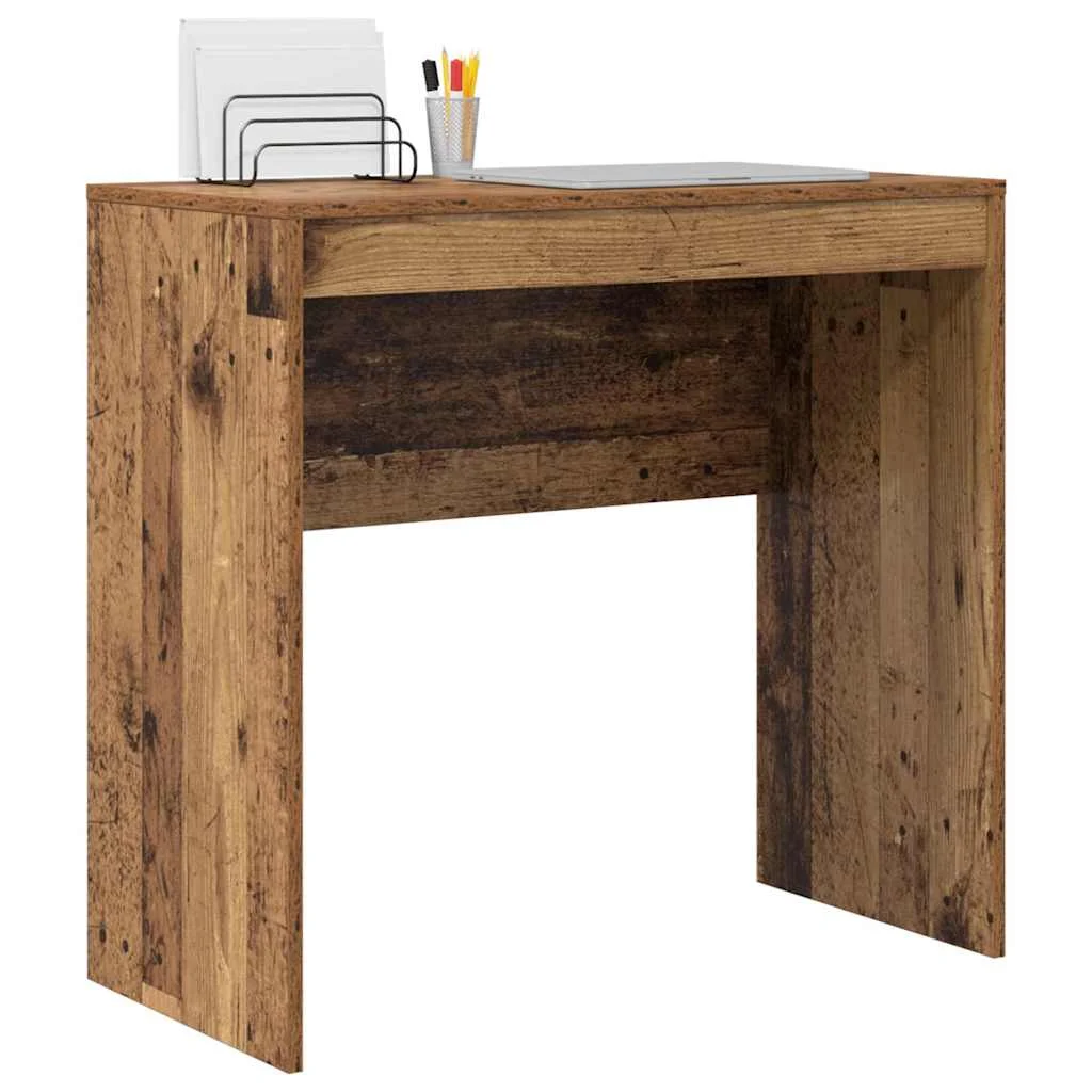 Bureau 80 x 40 x 76 cm bois ancien bois d'ingénierie – vue de détail