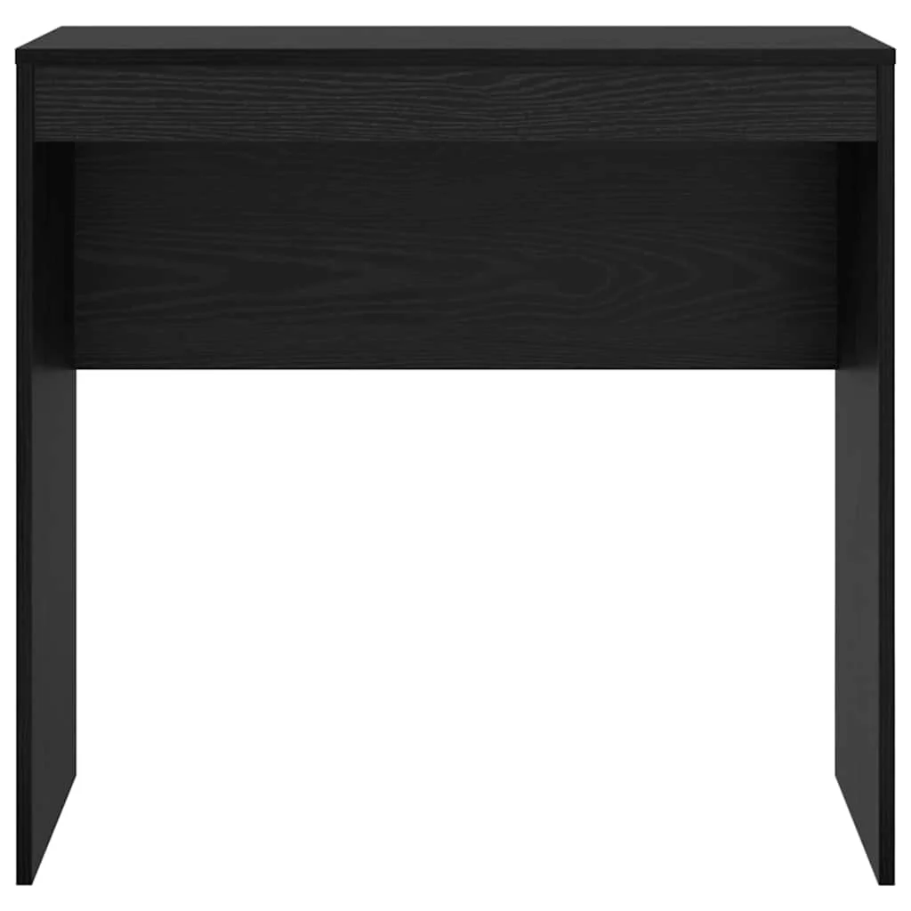 Bureau 80 x 40 x 76 cm chêne noir bois d'ingénierie – vue de dessus
