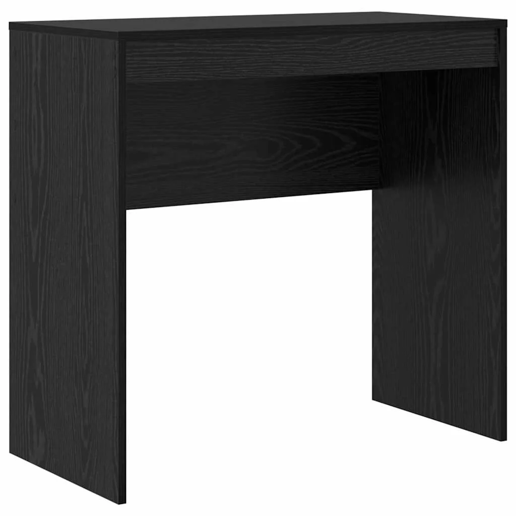 Bureau 80 x 40 x 76 cm chêne noir bois d'ingénierie – vue de côté
