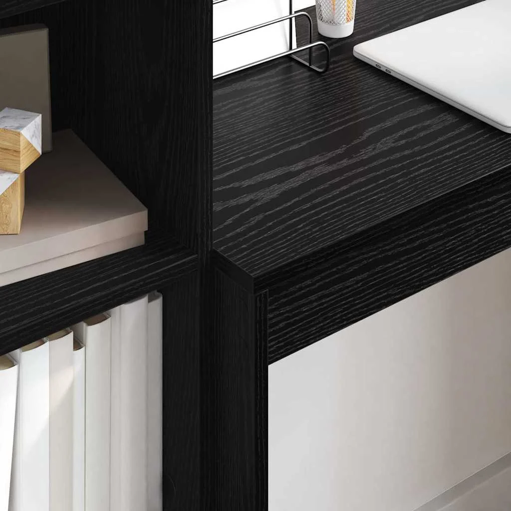 Bureau 80 x 40 x 76 cm chêne noir bois d'ingénierie – vue en situation