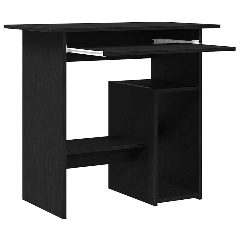 Bureau 80 x 45 x 74 cm chêne noir bois d'ingénierie – vue en situation