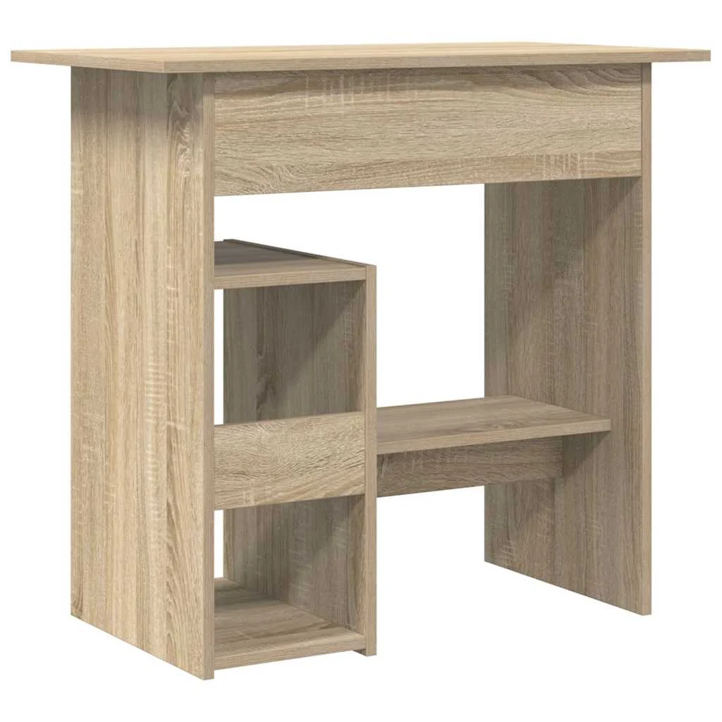 Bureau 80 x 45 x 74 cm chêne sonoma bois d'ingénierie – vue de dessus