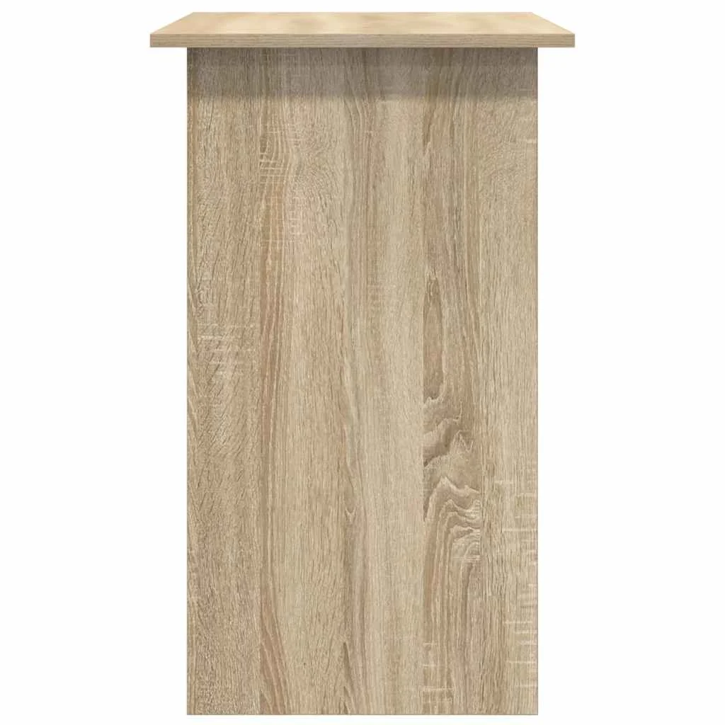 Bureau 80 x 45 x 74 cm chêne sonoma bois d'ingénierie – vue de dos