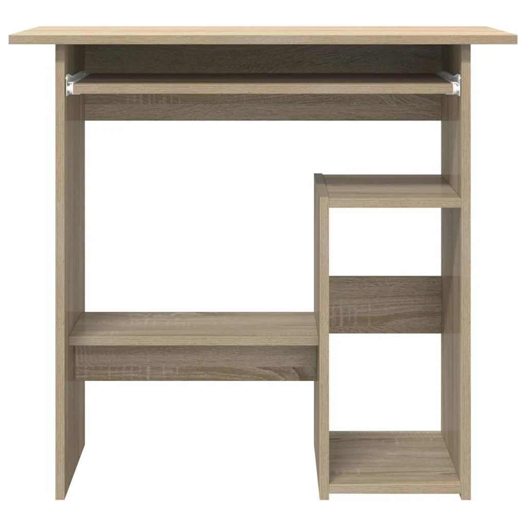 Bureau 80 x 45 x 74 cm chêne sonoma bois d'ingénierie – vue en situation