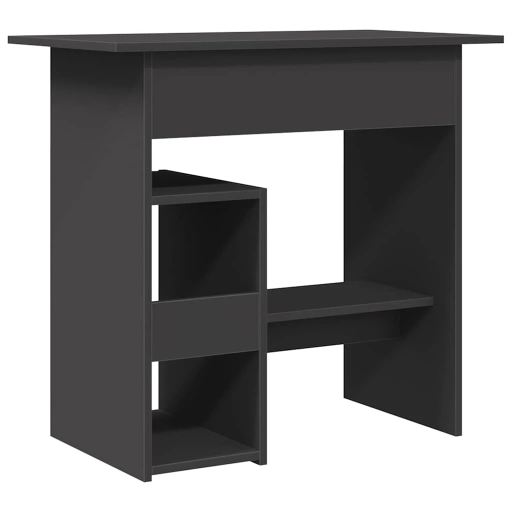 Bureau 80 x 45 x 74 cm gris aggloméré – vue de dessus