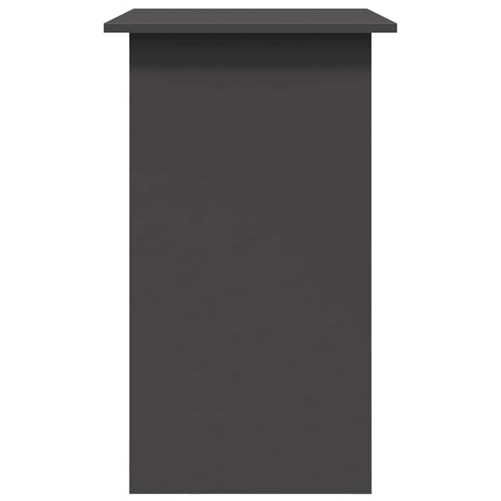 Bureau 80 x 45 x 74 cm gris aggloméré – vue de dos