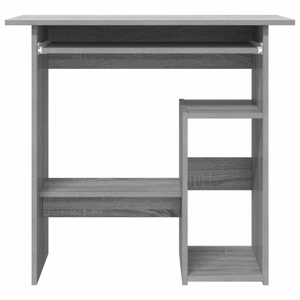 Bureau 80 x 45 x 74 cm sonoma gris bois d'ingénierie – vue de dessus