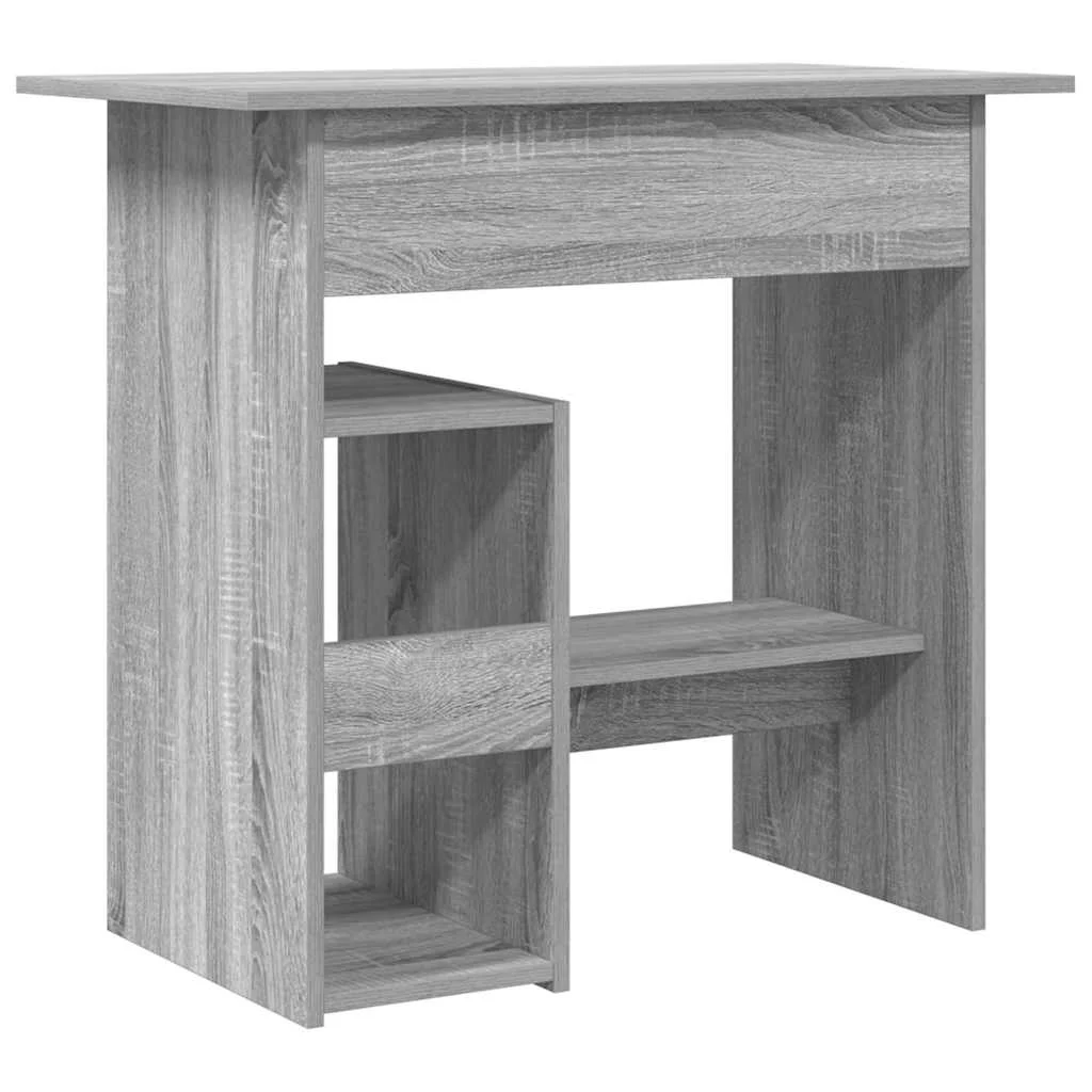 Bureau 80 x 45 x 74 cm sonoma gris bois d'ingénierie – vue de dos